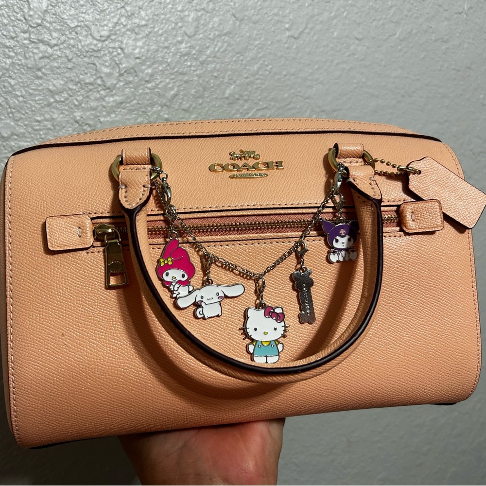 Coach Peach Rowan Handbag